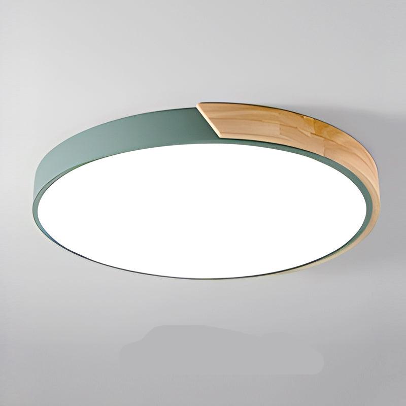 Ozdobna lampa sufitowa LED | Okrągły design Macaroon