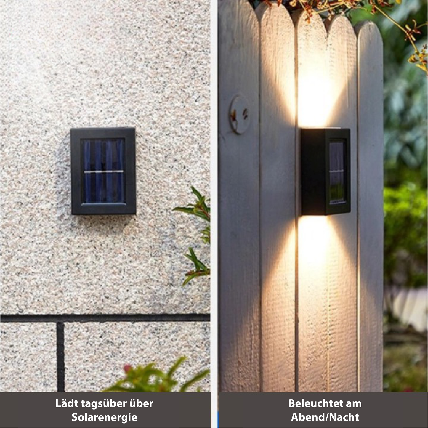 Zewnętrzne lampy ścienne solarne | LED