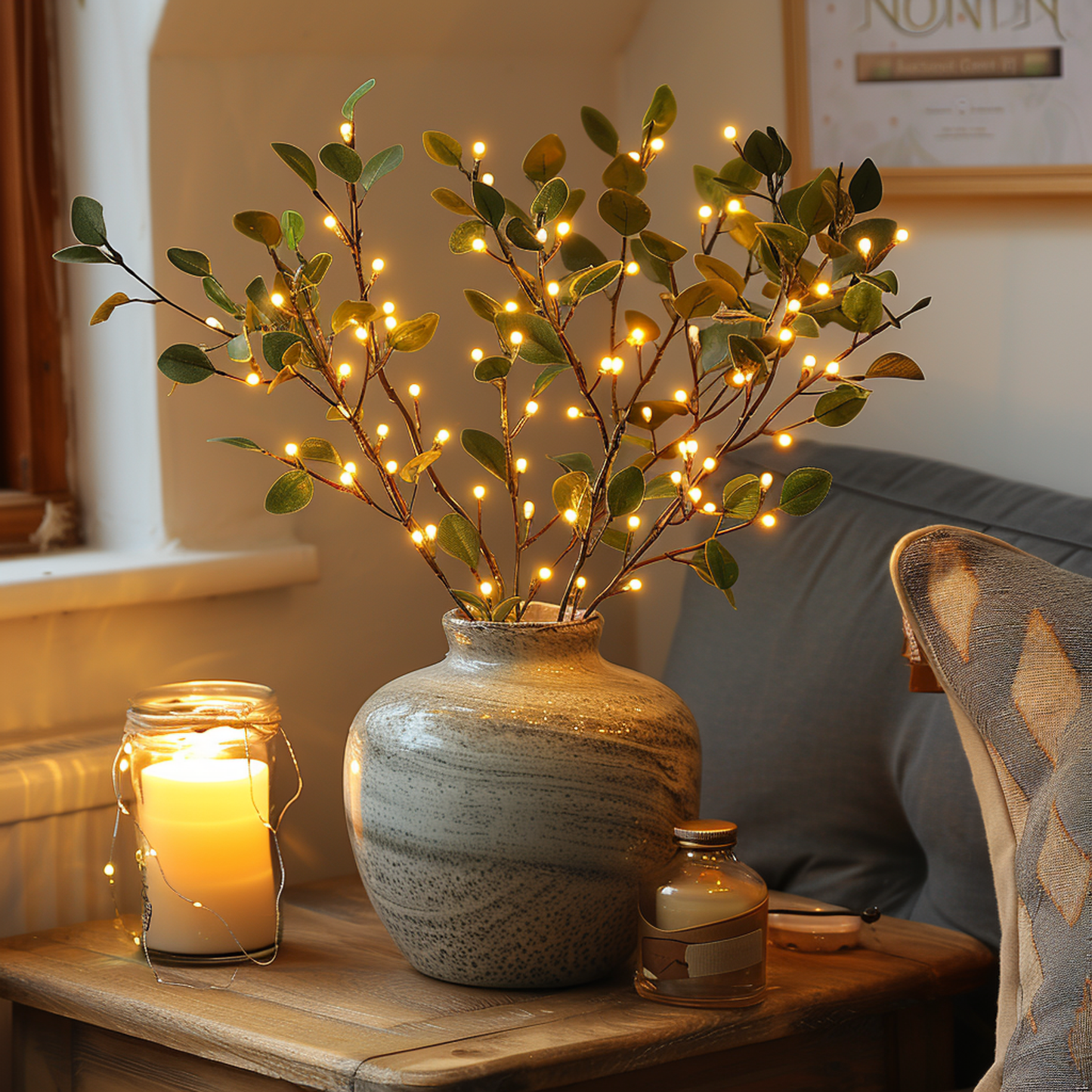 Lampa stołowa LED w stylu bajkowym | Olive Branch Design