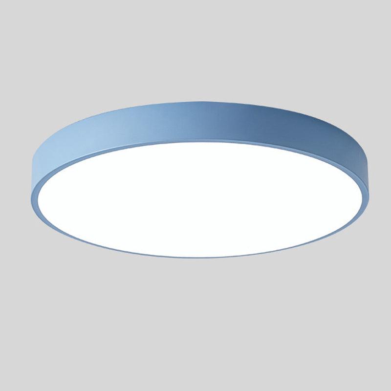 Ozdobna lampa sufitowa LED | Okrągły design Macaroon