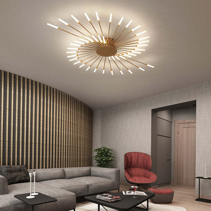 Nowoczesna lampa sufitowa LED | Wzór fajerwerków