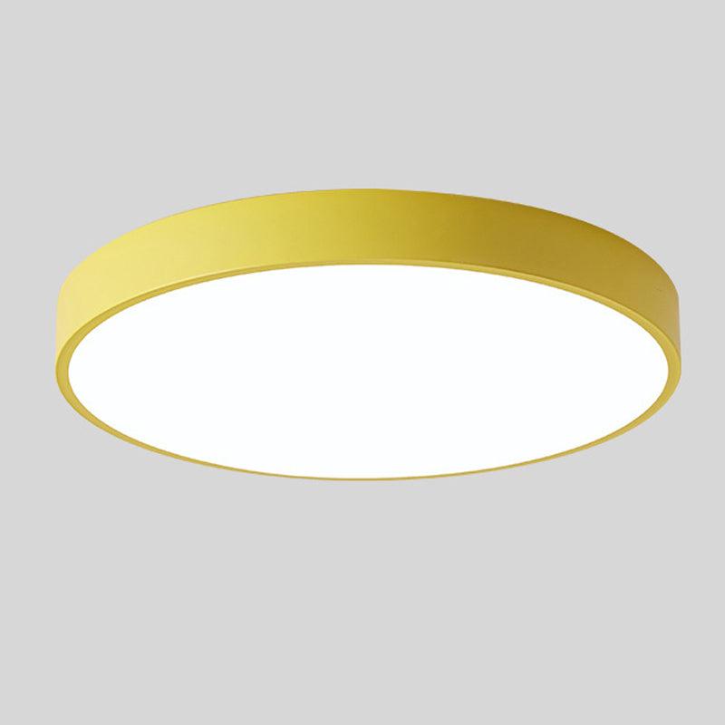 Ozdobna lampa sufitowa LED | Okrągły design Macaroon