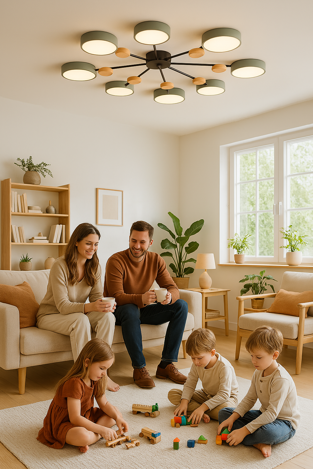 Nowoczesna okrągła lampa sufitowa | LED