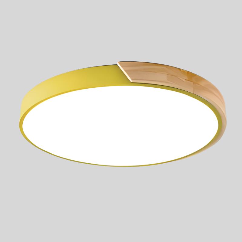Ozdobna lampa sufitowa LED | Okrągły design Macaroon
