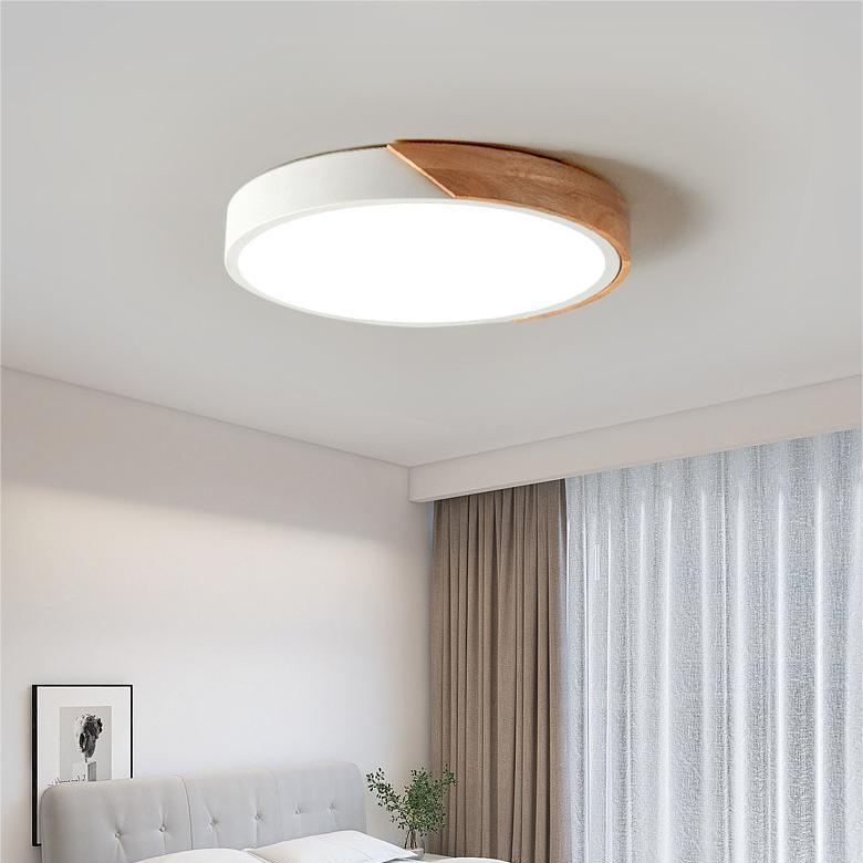 Ozdobna lampa sufitowa LED | Okrągły design Macaroon