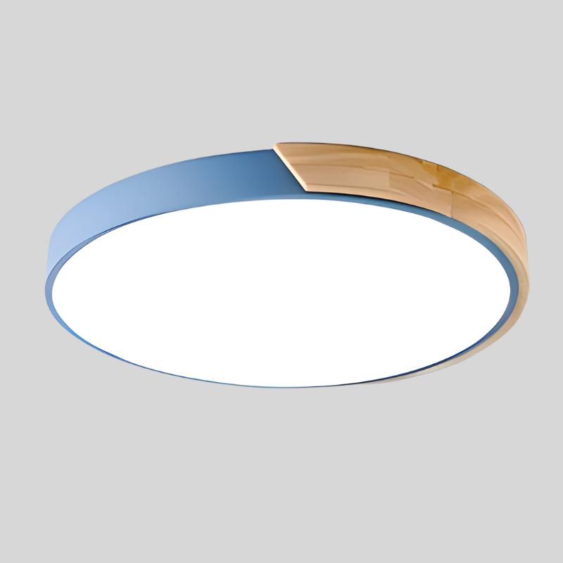 Ozdobna lampa sufitowa LED | Okrągły design Macaroon