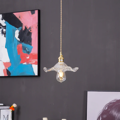 Ozdobna lampa wisząca w kształcie kwiatu | Kwiatowy wzór