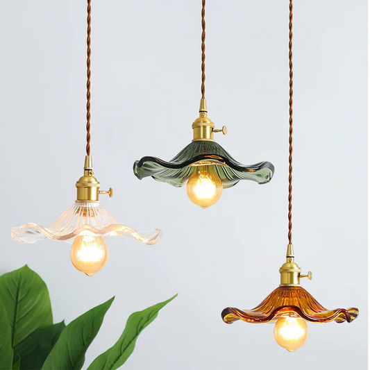 Ozdobna lampa wisząca w kształcie kwiatu | Kwiatowy wzór