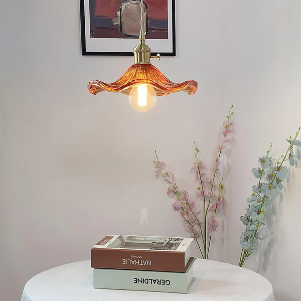 Ozdobna lampa wisząca w kształcie kwiatu | Kwiatowy wzór