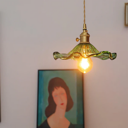 Ozdobna lampa wisząca w kształcie kwiatu | Kwiatowy wzór