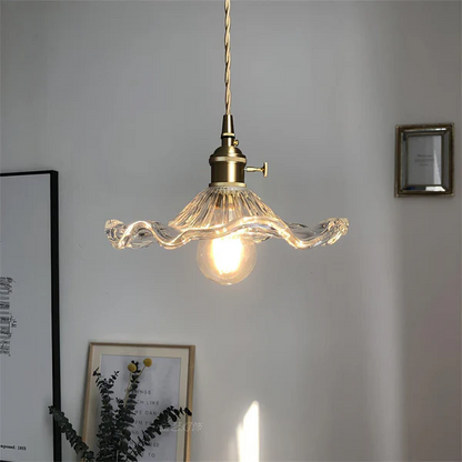 Ozdobna lampa wisząca w kształcie kwiatu | Kwiatowy wzór