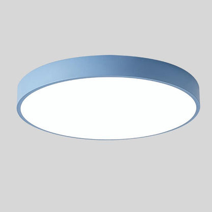 Ozdobna lampa sufitowa LED | Okrągły design Macaroon