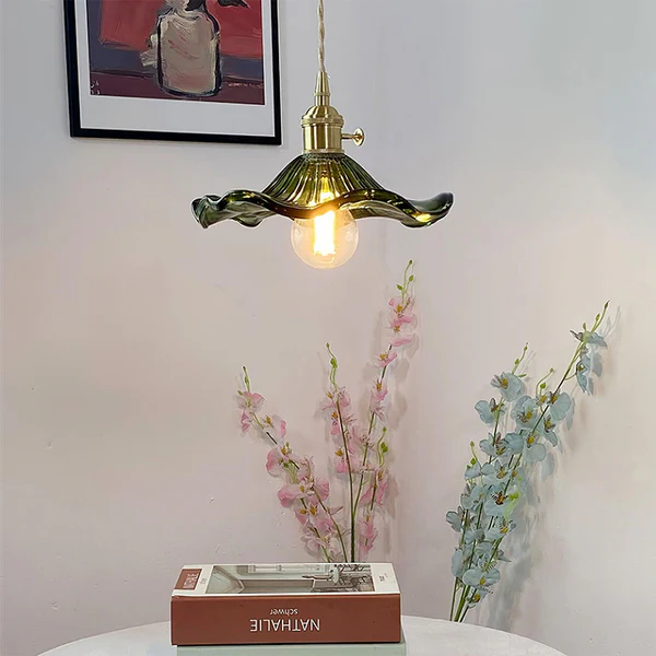 Ozdobna lampa wisząca w kształcie kwiatu | Kwiatowy wzór