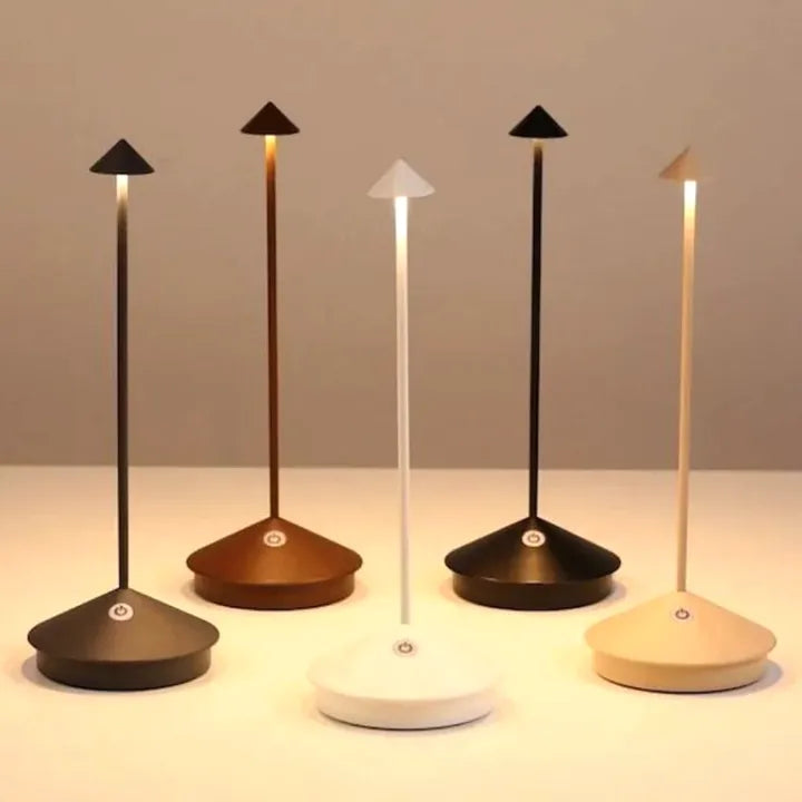 Przenośna lampa stołowa LED | Smukła i bezprzewodowa