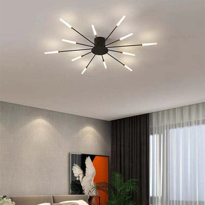 Nowoczesna lampa sufitowa LED | Wzór fajerwerków