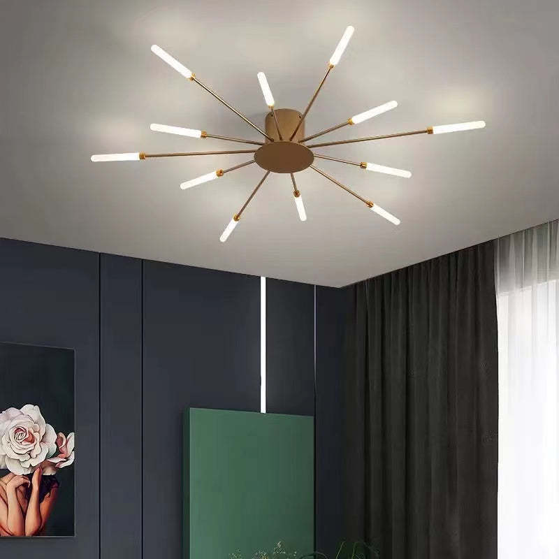 Nowoczesna lampa sufitowa LED | Wzór fajerwerków
