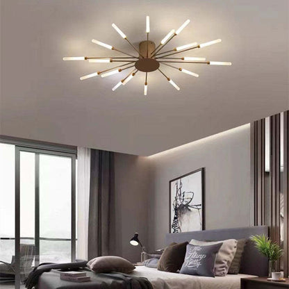 Nowoczesna lampa sufitowa LED | Wzór fajerwerków