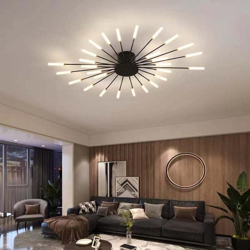 Nowoczesna lampa sufitowa LED | Wzór fajerwerków