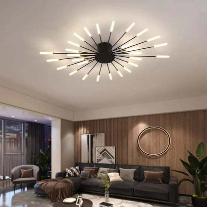 Nowoczesna lampa sufitowa LED | Wzór fajerwerków