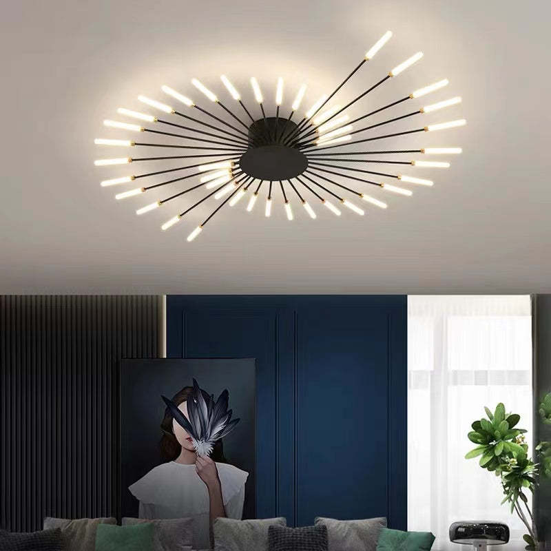 Nowoczesna lampa sufitowa LED | Wzór fajerwerków