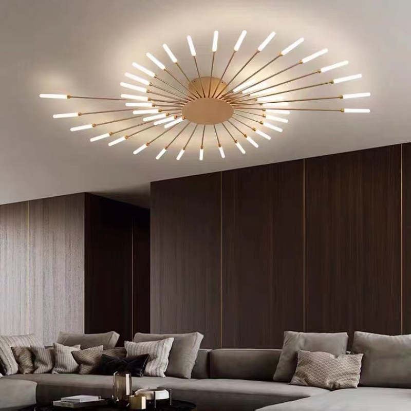 Nowoczesna lampa sufitowa LED | Wzór fajerwerków