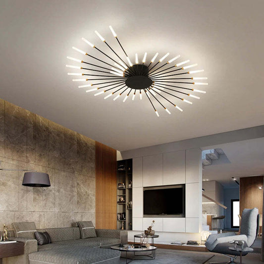 Nowoczesna lampa sufitowa LED | Wzór fajerwerków