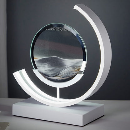 Ruchoma lampa stołowa z piaskiem | Lampka nocna