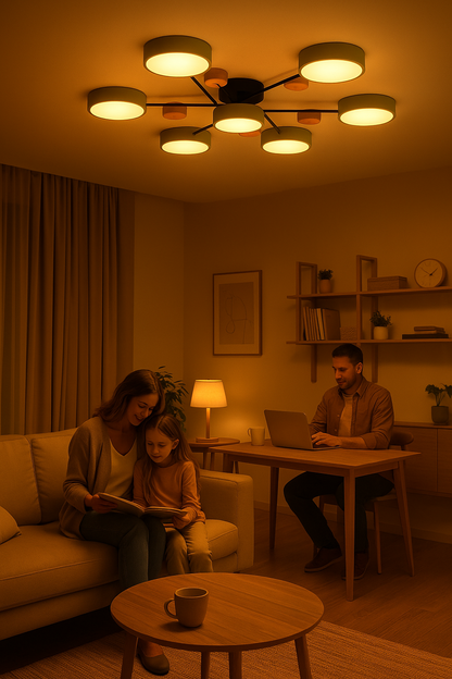 Nowoczesna okrągła lampa sufitowa | LED